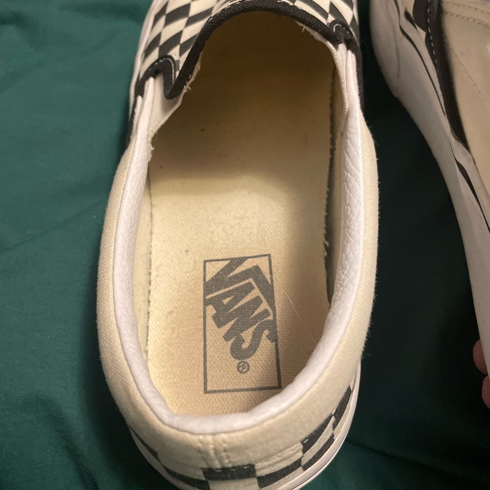 Vans Slip-On Checkerboard Sneakers - Black & White - Picture 2 of 8
